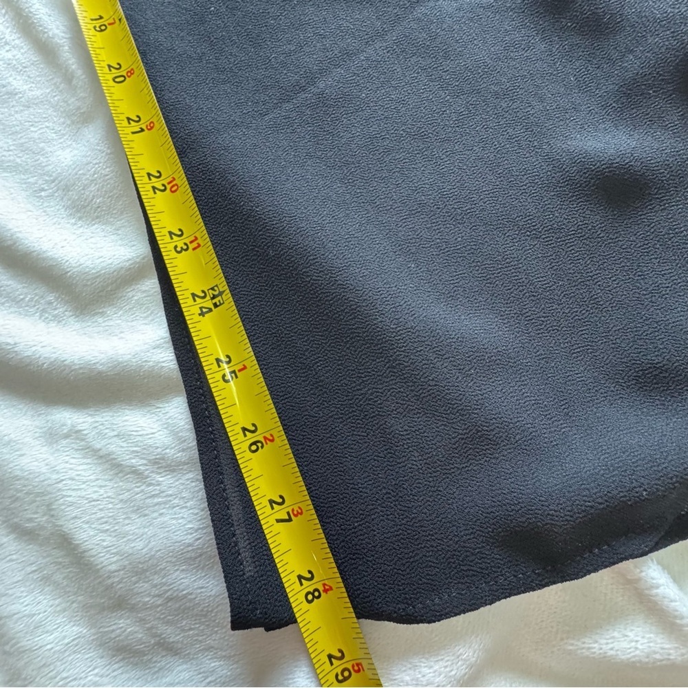 Joseph Ribkoff Black Wide Leg Pants with overlay chiffon - Picture 8 of 14